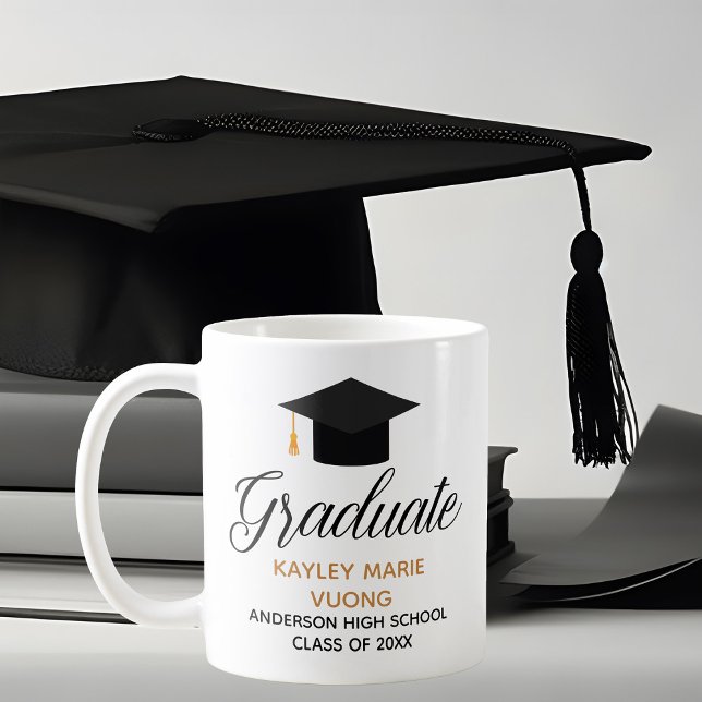 Mug Diplôme commémoratif personnalisé chic (Créateur téléchargé)