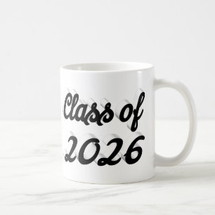 Mug Diplômé de 2026 écriture noire remise des diplômes