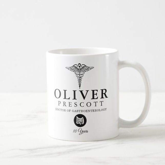 Mug Diplôme de gastroentérologue | retraite (Droite)
