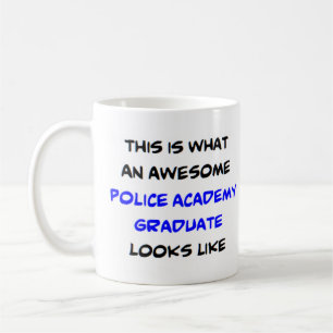 Mug diplômé de l'académie de police, génial