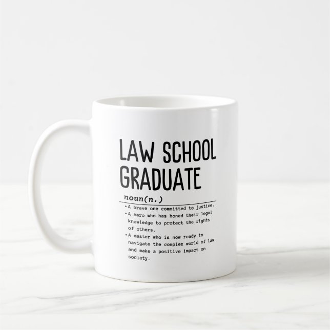 Mug Diplômé de l'école de droit (Gauche)