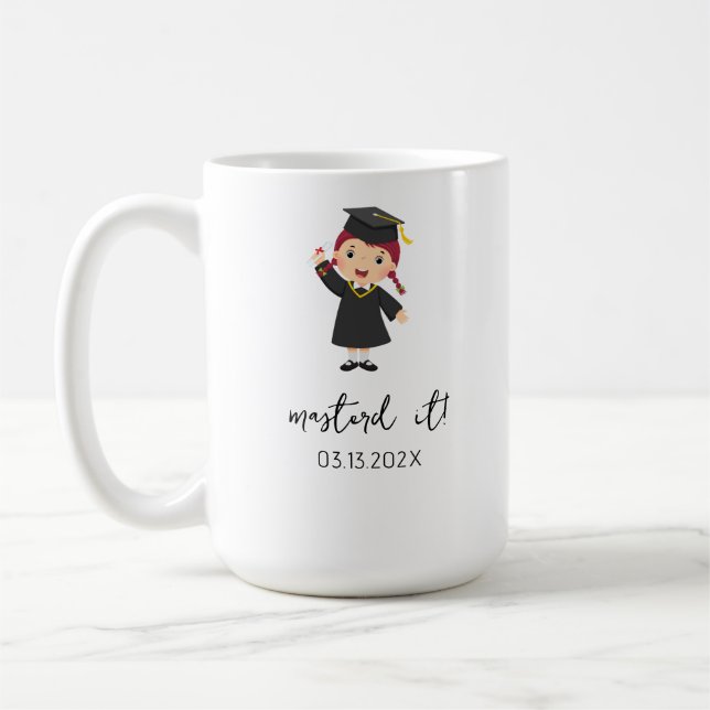 Mug Diplôme de maîtrise sur mesure pour elle avec Nam (Gauche)