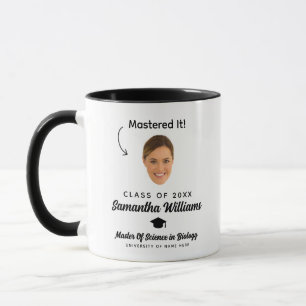 Mug Diplôme de Master sur mesure Photo Maîtrise de la