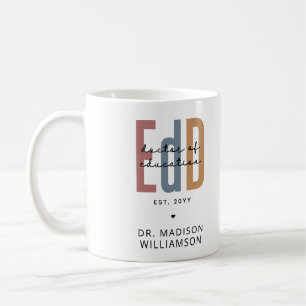 Mug Diplôme D'Études De L'EdD Personnalisé