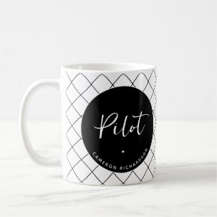 Mug Diplôme d'études de pilotage sur mesure élégant