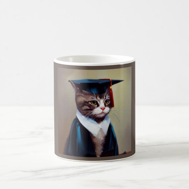 Mug Diplômé en chat (Centre)