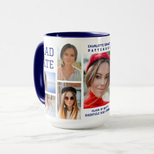 Mug Diplômé en multi-photo de script moderne