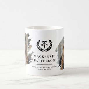 Mug Diplôme en soins infirmiers de la RN personnalisé 