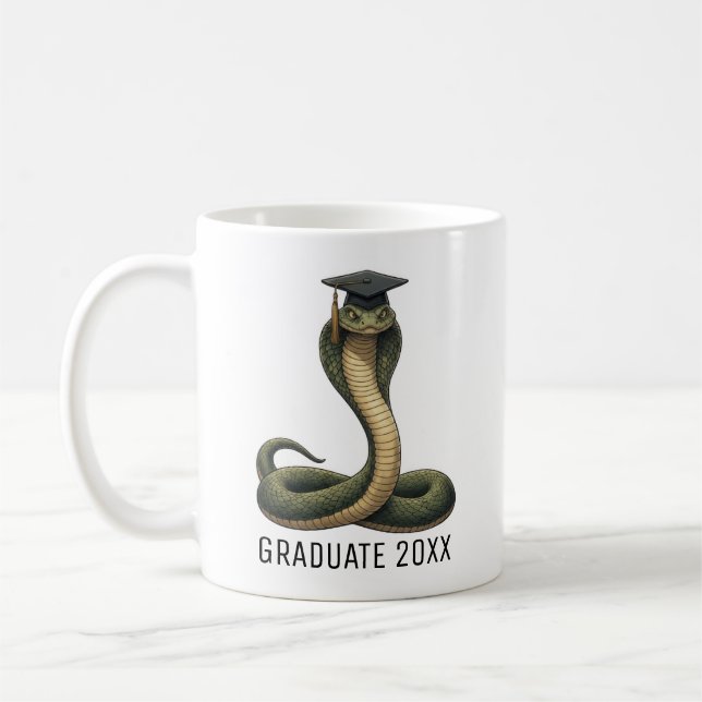 Mug Diplômé Serpent Personnalisé (Gauche)