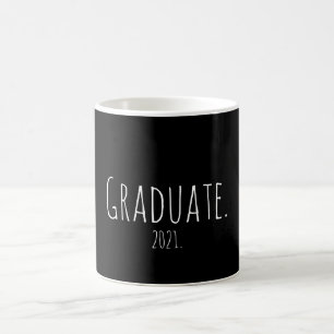 Mug Diplômé sur mesure 2021 Graduation minimale simp