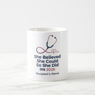 Mug Diplômée Infirmière IDE 2026 Elle a Cru