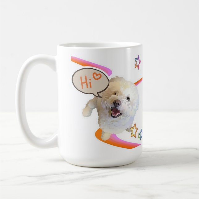 Mug Dire simplement "Bonjour"  (Gauche)