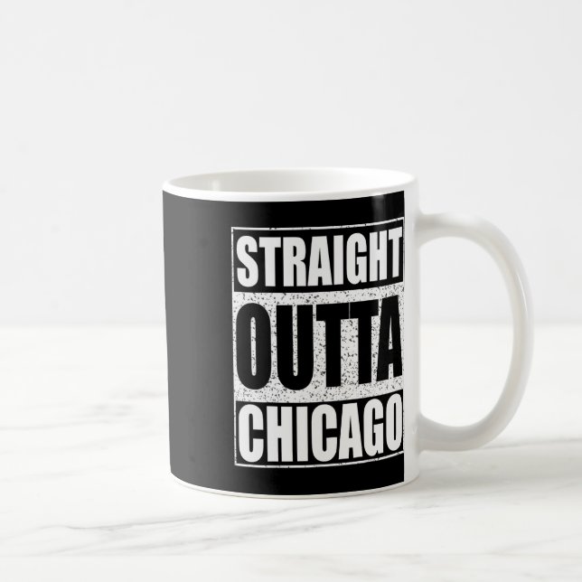 Mug Directement En Périphérie De L'État De Chicago Ill (Droite)