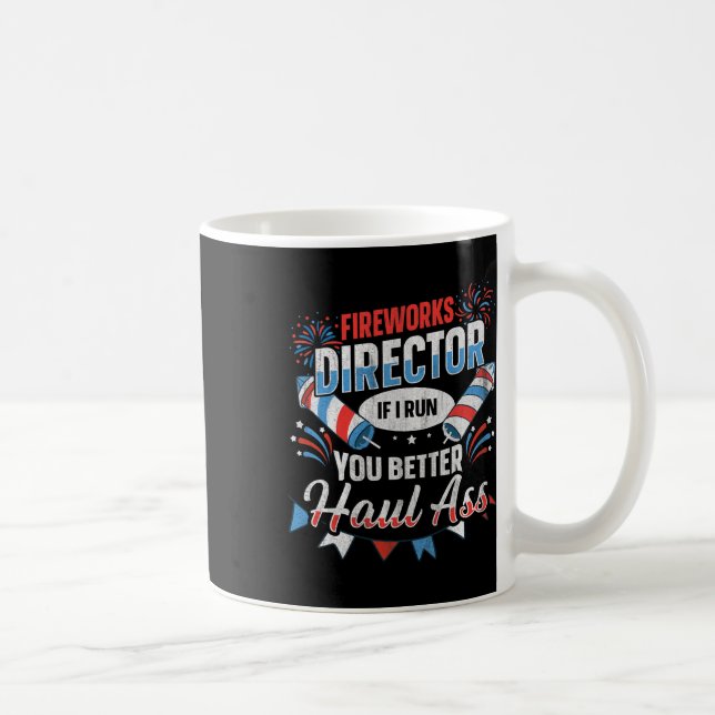 Mug Directeur de Feu d'Artifice Drôle 4 Juillet  (Droite)