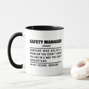 Mug Directeur de la sécurité Nom Travailleur à la retr