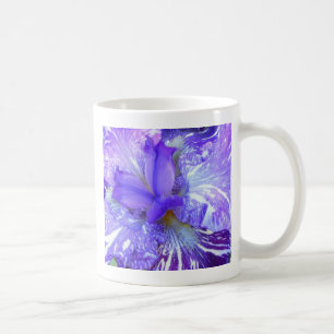 Mug d'Iris rayé violet