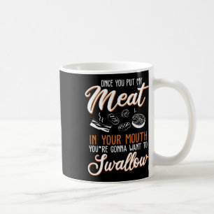 Mug Dirty Adult Design Viande Dans Votre Bouche Bbq Jo