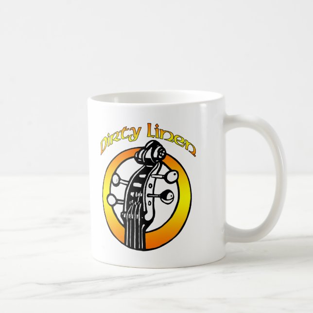Mug Dirty Linen logo orange & yellow (Right)