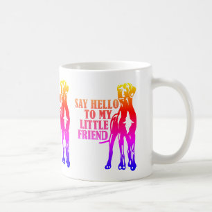 Mug dis bonjour à mon petit ami arc-en-ciel