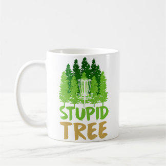 Mug Disc Golf Stupid Trees Retro Frisbee Funny Sports