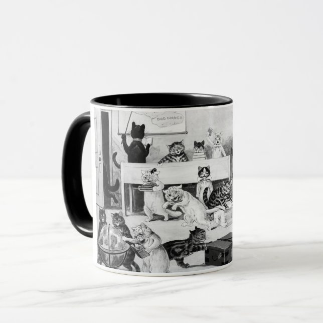 Mug Discipline de la classe de chats, Louis Wain (Devant gauche)