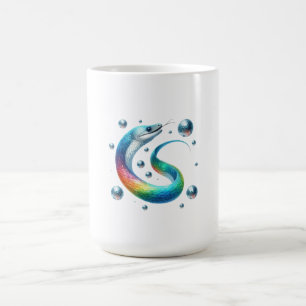 Mug Disco Wave Eel – Rainbow Watercolor Dance Spiral