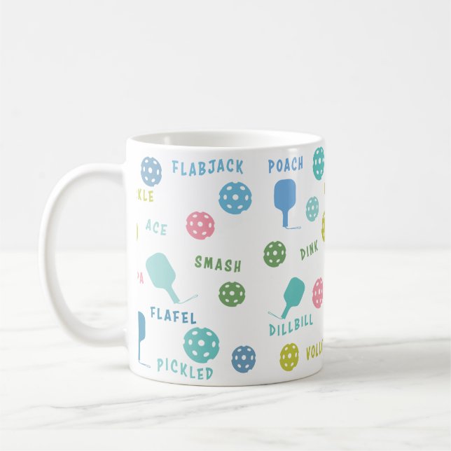 Mug Discours de Pickleball amusant (Gauche)