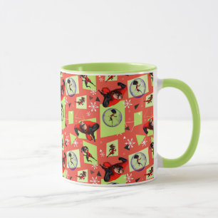 Mug Disney   Les Incroyables   Motif de vacances Retro