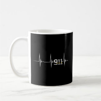 Mug Dispatcher 911 Usa Indicateur Heartbeat Ekg Pulse