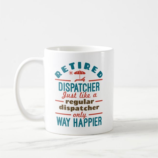 Mug Dispatcher à la retraite 911 Dispatch Retirement H (Gauche)