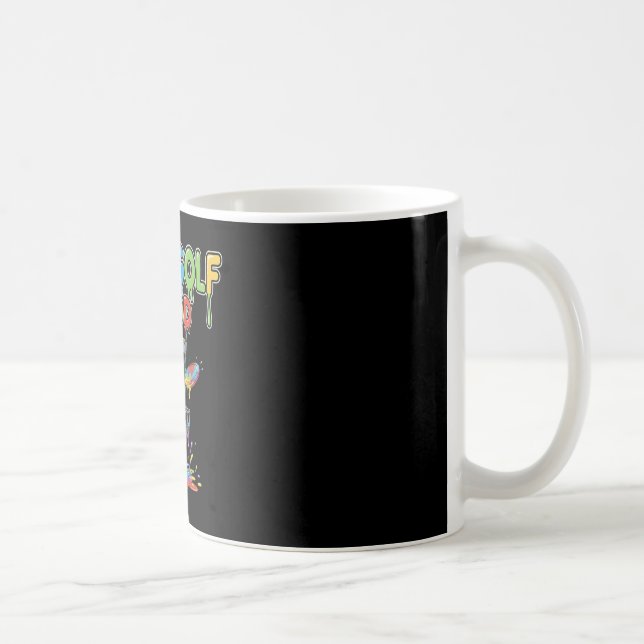 Mug Disque de golf Humeur Arc-en-ciel Splash Disque Cr (Droite)