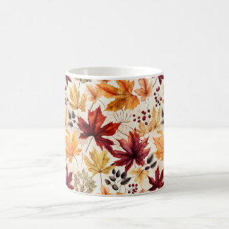 Mug Dites-le avec les feuilles d'automne 3 -