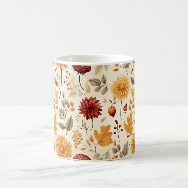 Mug Dites-le avec les feuilles tombantes - (Centre)