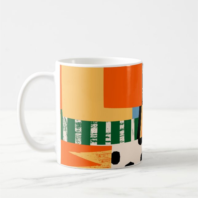 Mug Diverses formes : conception transparente abstrait (Gauche)