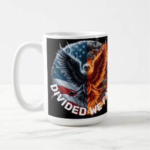 Mug Divisé Nous tombons en brûlant Drapeau et Aigle