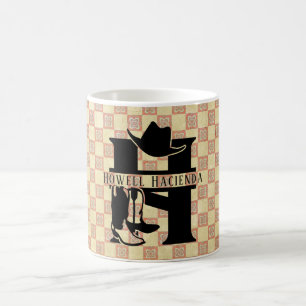 Mug Diviser le monogramme de cowboy 'H'