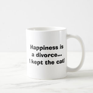 Mug Divorce du bonheur AIS… j'ai gardé le chat !