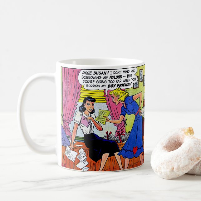 Mug Dixie Dugan Boyfriend BD Vintage (Avec donut)