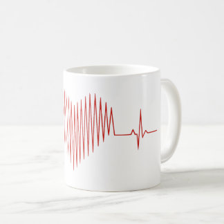 Mug Dizzy Heartbeat Minimalist EKG Design