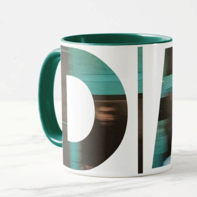 Mug DM personnalisé : Image bleue rognée (Depeche Mode Mug)