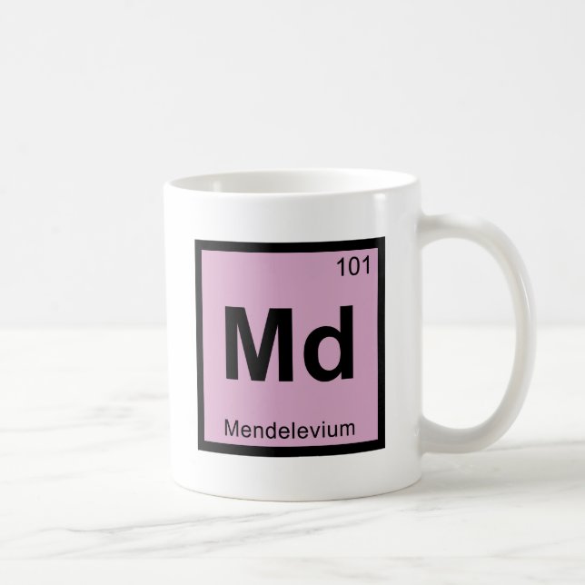 Mug DM - Symbole de Tableau périodique de chimie de (Droite)