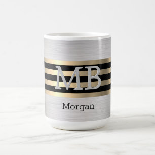 Mug do-it-yourself Nom Monogramme, Yel Gold Brossé Sil