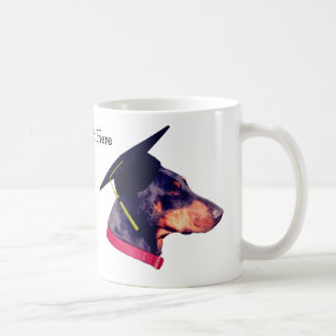 Mug Doberman En Diplôme Cap Cute Personnalisé