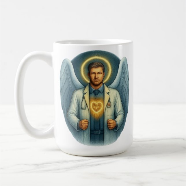 Mug Docteur de lumière - Bouteille d'eau de guérisseur (Gauche)