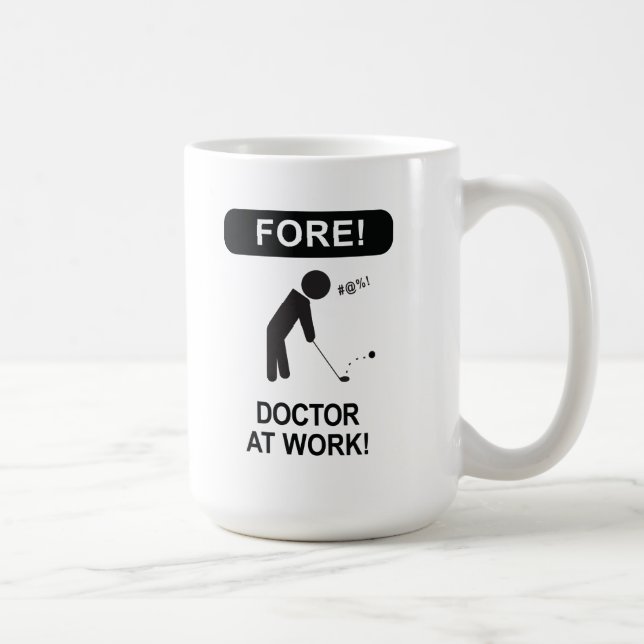 MUG DOCTEUR JOUANT AU GOLF (Droite)