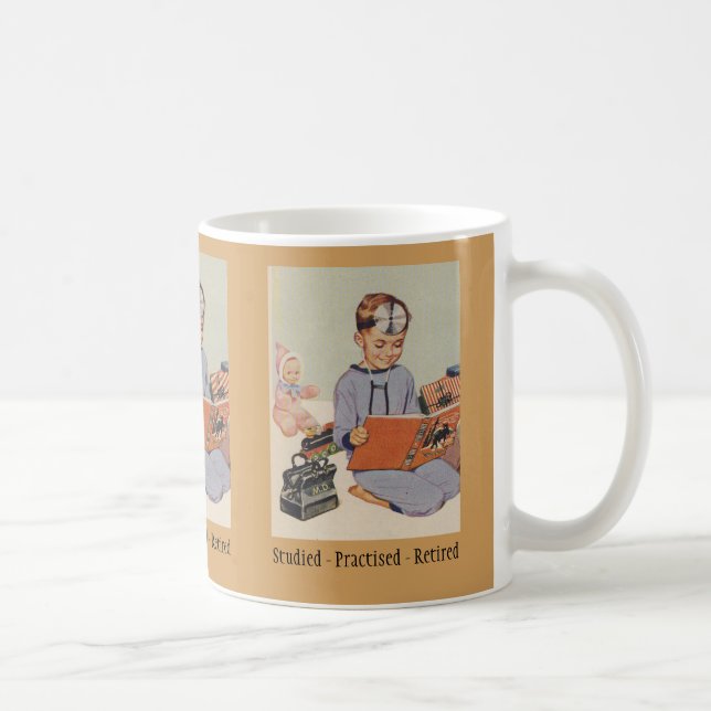 Mug Docteur retraite - Rétro amusant (Droite)