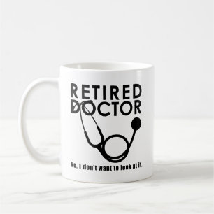 Mug Docteur retraité w Stethoscope et Sassy Funny Cit