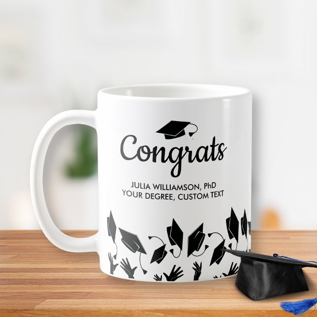 Mug Doctorat Doctorat Diplôme Diplôme Congrats cadeaux (Créateur téléchargé)