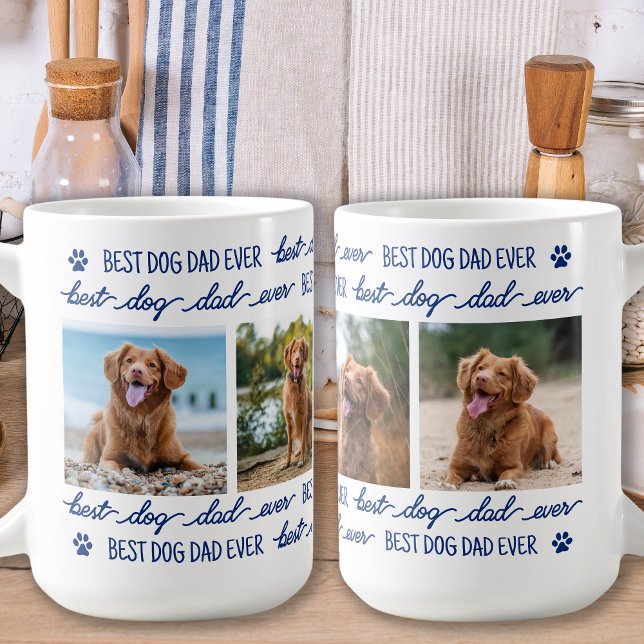 Mug DOG DAD Custom 4 Empreintes de pattes de collectio (Créateur téléchargé)