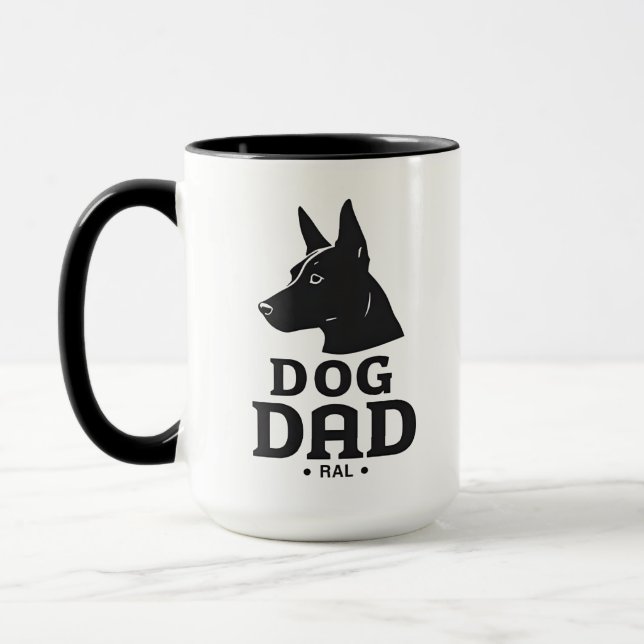Mug Dog Dad Gifts for Him – Funny & Custom Gea (Gauche)